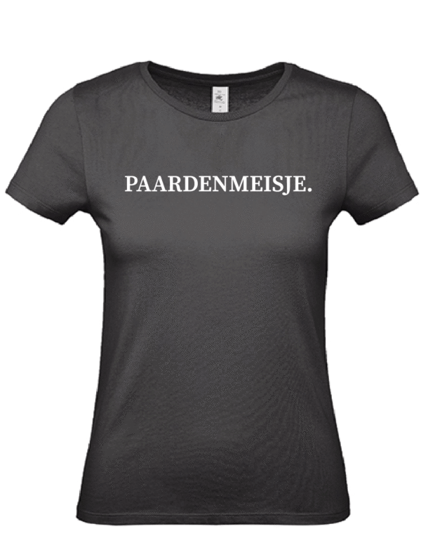 Dames T-Shirt Zwart - Paardenmeisje