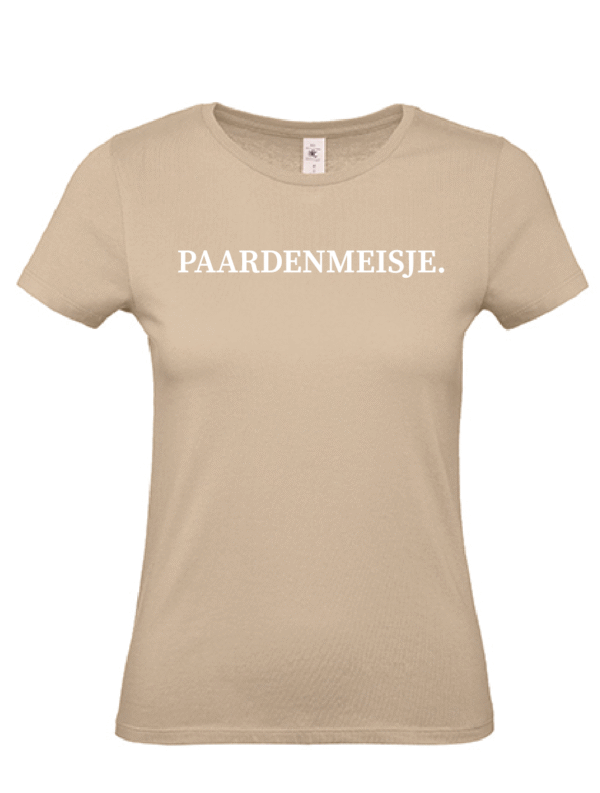 Dames T-Shirt Sand - Paardenmeisje